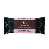 En karamelbar med fløde i mørk chokolade, fra Karamel Kompagniet.