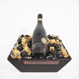 Julekurv med chokolade og rødvin