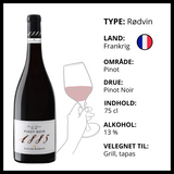Rødvin, Louise Dubois 1885 - Pinot Noir (Frankrig)