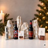 Adventskalender med danske juleøl og snacks