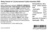 Julekalender fra Xocolatl og Maileg (NYHED)