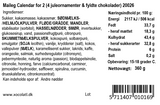 Julekalender med chokolade og julepynt - Xocolatl x Maileg