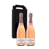 Vingaveæske med to flasker cava rosé. Pere Ventura Cava rosé