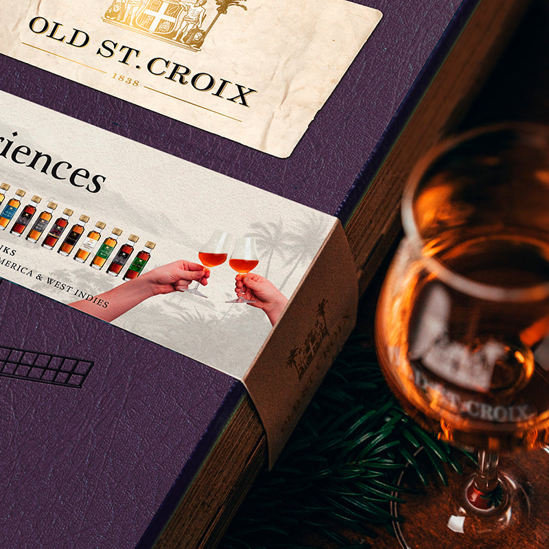 A. H. Riise julekalender med rom. Old St. Croix. Bestil online ved Delikatessehuset.