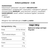 Julebarer 2 stk - Anker Chokolade