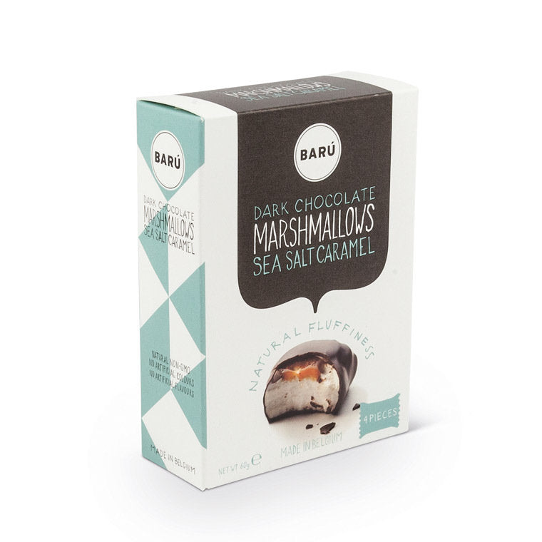 Marshmallows - Skumfidus med havsalt karamel og mørk chokolade