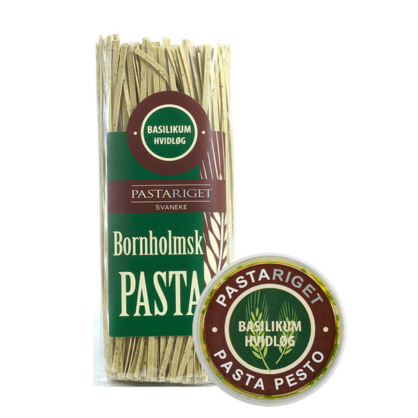 Pastariget Bornholm, Basilikum Hvidløg Pasta og Pesto