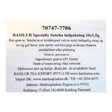 Te - 10 tebreve med grøn Sencha te, Basilur