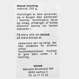 Honning (250 gram) - Dansk BISTAD honning fra Aarhus