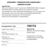 Vingummi med hvid chokolade, lakrids og vilde bær. Flowpack - Box the original