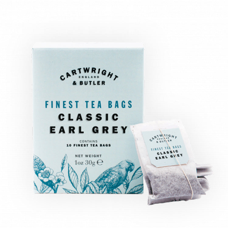 Sød æske med 10 smagfulde te-poser med Classic Earl Grey blend.  Den perfekte te til eftermiddagshyggen med kiks og kage.