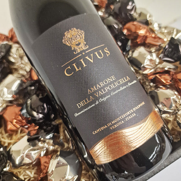 Gavekurv - med lækker Amarone og chokolade