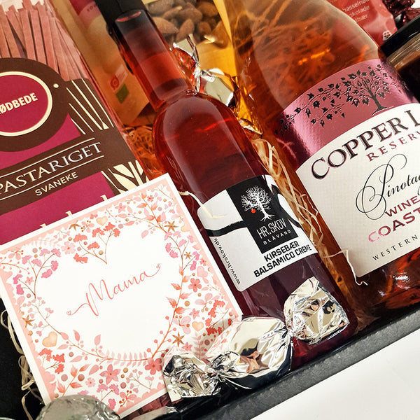 Mors dag gave - med sydafrikansk Rosé og danske specialiteter