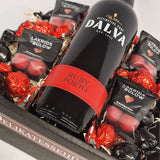Gavekurv med portvin, lakrids og chokolade