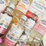 Gavekurv med gin og tonic Mix 'n' match, hvor modtageren selv kan mixe på kryds og tværs og fremtrylle velsmagende gin-drinks