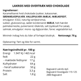 Gaveæske med lakrids med chokoladeovertræk fra Bagsværd Lakrids