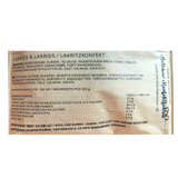 Lille pose med lakridskonfekt fra Hattesen's Konfektfabrik