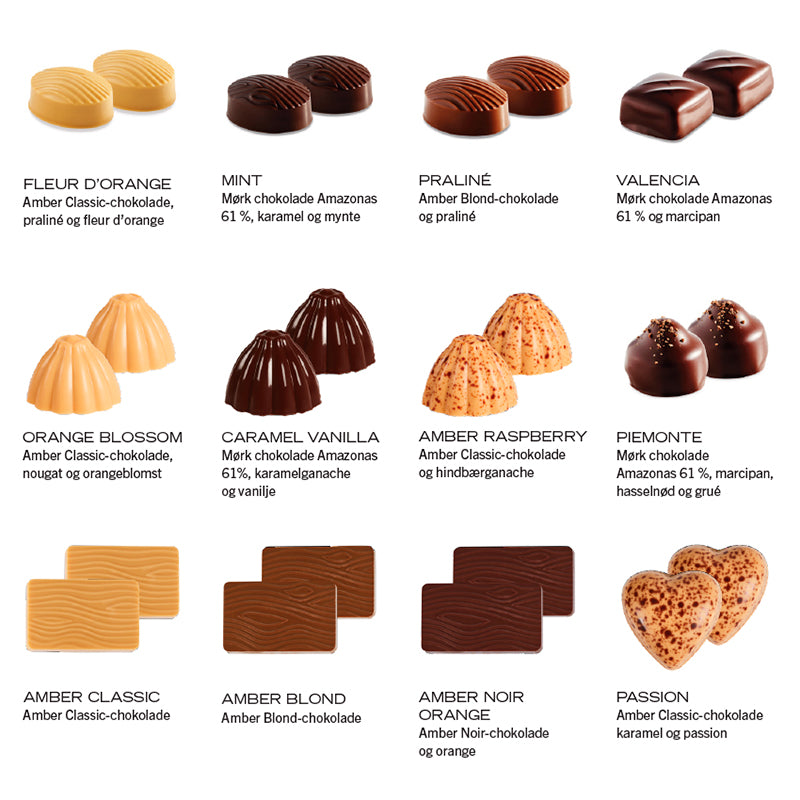 Summerbird julekalender med fyldte chokolader og små barer – økologisk luksuschokolade til 1-2 personer