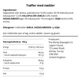 Chokoladetrøffel m. ristede hasselnødder (enkeltindpakket)
