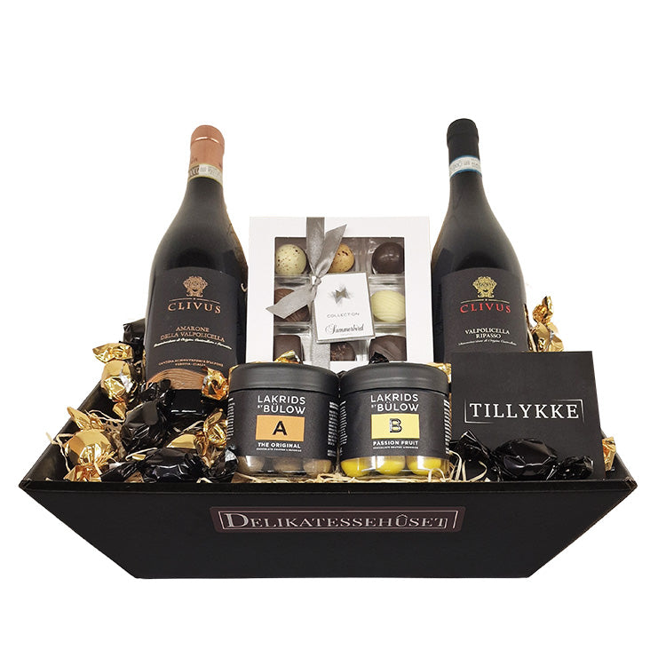 Vingave tillykke med amarone og ripasso rødvin, lakrids og chokolade