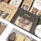 Gavekurv - overdådig økologisk gavekurv med chokolade, rødvin og cava