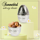 Klassisk sølvæg med fyldte påskeæg - Summerbird