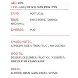 Portvin 20 års. Dalva Portvin