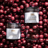 Vingummi, Box the original, lavet med 100% naturligt frugtpulver er overtrukket af Premium hvid chokolade og rullet i den lækreste frugtpulver fra vilde bær. Disse vingummier skaber en god kombination mellem det søde chokolade og det friske og lækre frugt pulver.