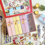 Puslespils-adventskalender med 1.000 brikker i alt