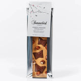 Amber chokolade, Summerbird, krokant, appelsin, håndlavet chokolade, luksuschokolade, dansk kvalitet.