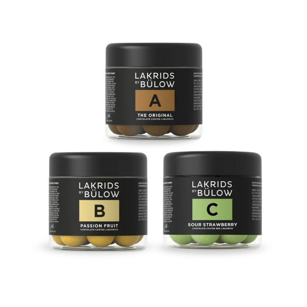 3-pak, Lakrids by Bülow choc-coated