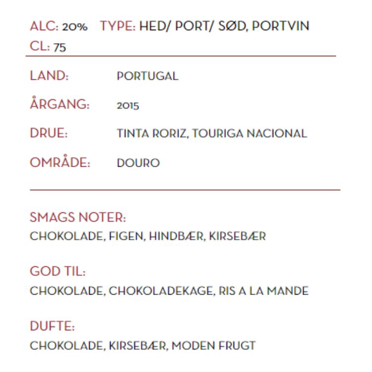 Dalva Portvin, Late Bottled Vintage, LBV smag og duft - Køb online hos Delikatessehuset