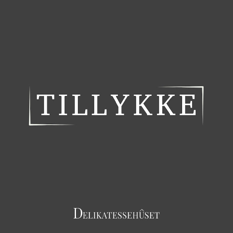 Kort - Tillykke (Sort)