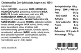 Varedeklaration for Christmas Box Grey fra Xocolatl – ingredienser og næringsindhold