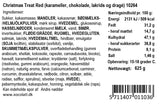 Varedeklaration for Christmas Treat Red fra Xocolatl – ingredienser og næringsindhold
