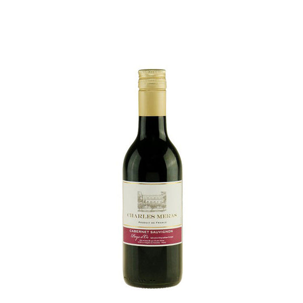 Rødvin 25 cl. Fransk rødvin i lille flaske Charles Meras Cabernet Sauvignon