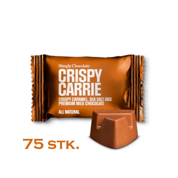 Simply Chocolate Crispy Carrie small one flowpack storkøb 75 stk