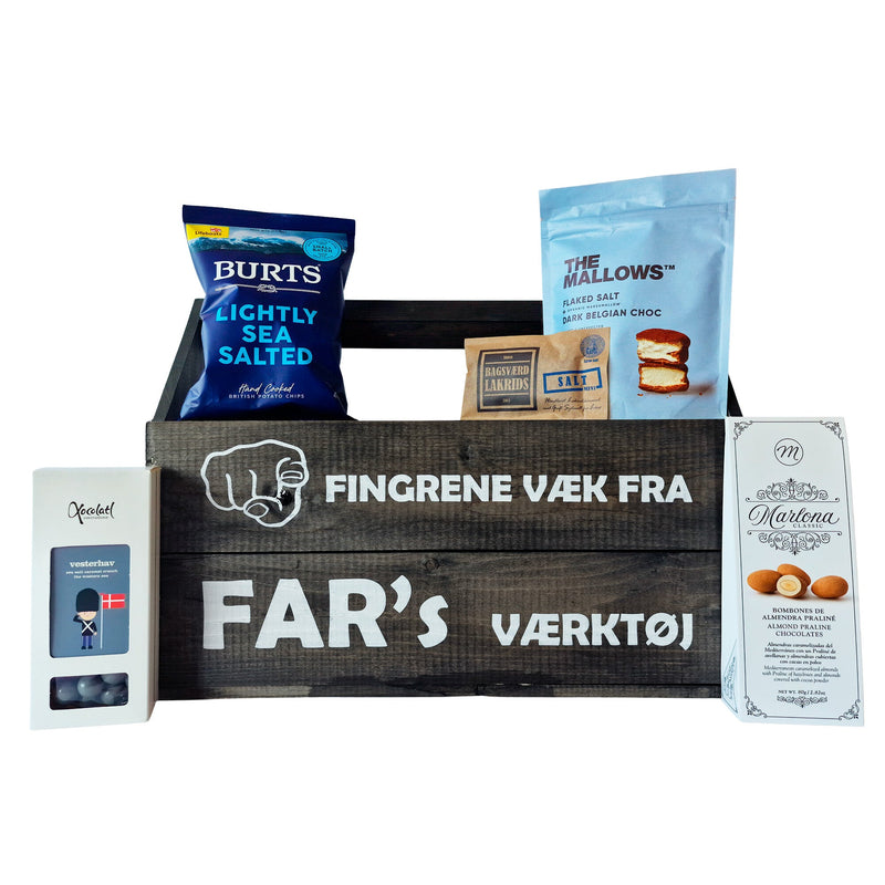 Fars Dag gave - en værktøjskasse med slik og lækkerier