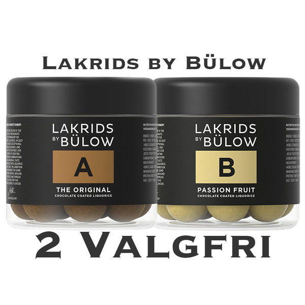 Vælg mellem to forskellige varianter af Lakrids by Bülow i denne to-pakkes tilbud.
