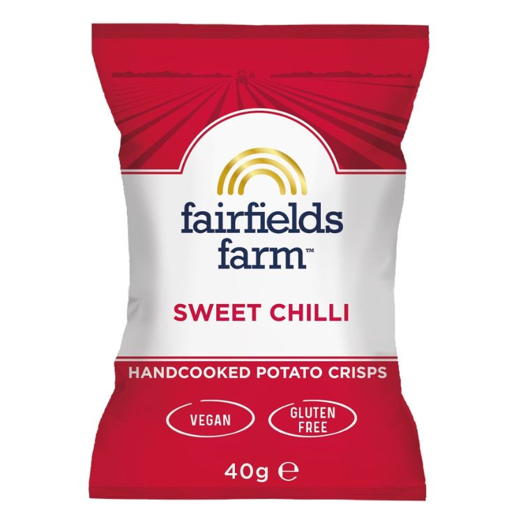 Fairfields farm chips - Sweet chili, glutenfri, veganske